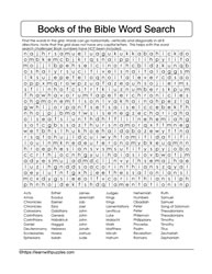 Books of the Bible 66 Wordsearch